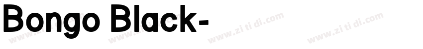 Bongo Black字体转换